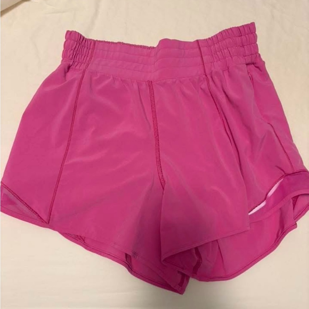 Lululemon Athletica Vibrant Pink Athletic Shorts